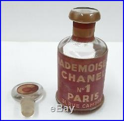 Rare Old Vintage Antique Mademoiselle Chanel N0.1 Perfume Bottle Paris France