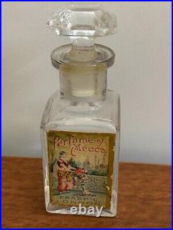 Rare Perfume Bottle Mecca Erasmic London Antique Collectible Vintage