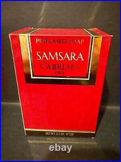 Rare, Unused Vintage Guerlain Samsara Set Perfume, Deodorant, Perfumed soap