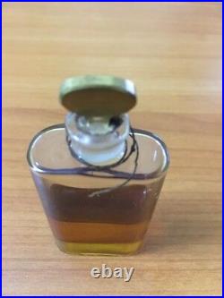 Rare Vintage 1930s Houbigant L'Oeiillet du Roy Perfume Bottle Gilt Glass Stopper