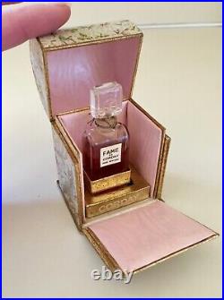 Rare Vintage 1946 Corday Fame Perfume Bottle In Domed Box Case Unused Unopened