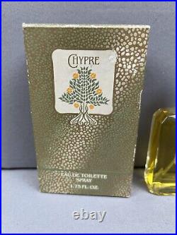 Rare Vintage 1980s Coty CHYPRE Eau de Toilette Spray Perfume 1.75 Oz Bottle