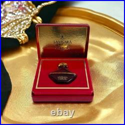 Rare Vintage 1989 Guerlain SAMSARA Perfume Ruby Red Glass Bottle 0.07 oz New