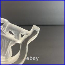 Rare Vintage Art deco Perfume Bottle Frosted Lovers Couple Dancers