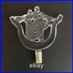 Rare Vintage Art deco Perfume Bottle Frosted Lovers Couple Dancers