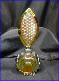 Rare Vintage BOHEMIA Iridescent Metallic Special Edition 1950 Perfume Bottle