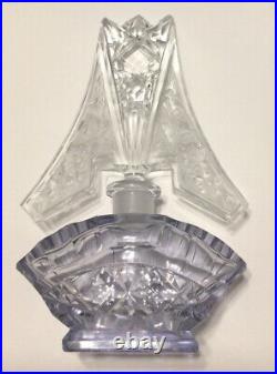 Rare Vintage Czechoslovakia Glass Perfume Bottle Broken Dauber