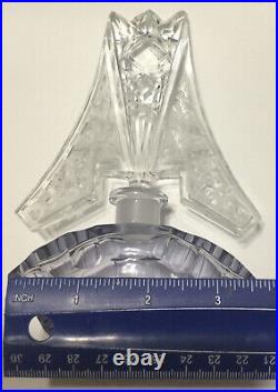 Rare Vintage Czechoslovakia Glass Perfume Bottle Broken Dauber