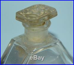 Rare Vintage French Art Deco Baccarat Crystal Commercial Perfume Bottle Pele