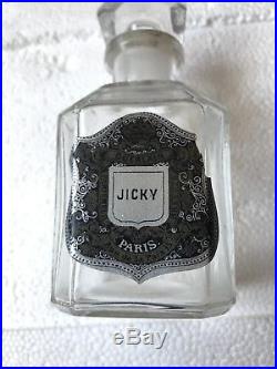 Rare Vintage Guerlain Jicky Perfume 1925-1933 Bottle Embossed