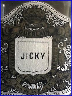 Rare Vintage Guerlain Jicky Perfume 1925-1933 Bottle Embossed