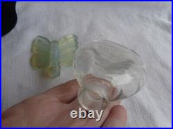 Rare Vintage Jean Laporte Paris Metamorphose Butterfly Glass Perfume Bottle