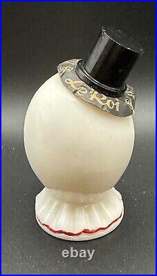 Rare Vintage Le Roi Clown Perfume Bottle Harlequin France with Label Hand Painted