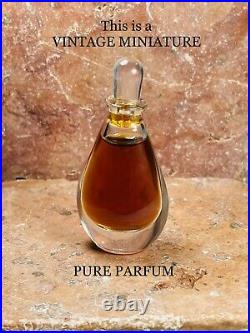 Rare Vtg Original HALSTON Perfume 1/8 OZ Mini PURE PARFUM Elsa Peretti Bottle