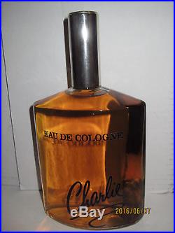 Revlon CHARLIE COLOGNE 1 PINT Bottle HUGE 16 Fluid Oz 1970's VINTAGE Perfume
