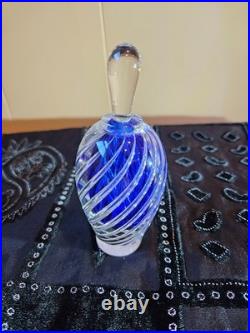 Robert Burch royal blue vintage perfume bottle and stopper