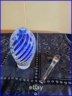 Robert Burch royal blue vintage perfume bottle and stopper