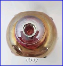 Roger Gandelman Art Glass Iridescent Vintage Perfume Bottle 1997 Signed
