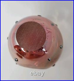 Roger Gandelman Art Glass Iridescent Vintage Perfume Bottle 1997 Signed
