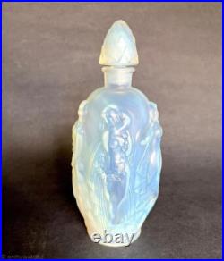 SABINO Vtg SiGNED Opalescent Glass Perfume Bottle FRANCE Gaite Nude Nymph PARIS SABINO Vtg SiGNED Opalescent Glass Perfume Bottle FRANCE Gaite Nude Nymph PARIS