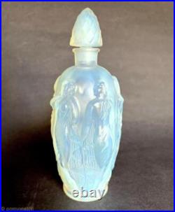 SABINO Vtg SiGNED Opalescent Glass Perfume Bottle FRANCE Gaite Nude Nymph PARIS SABINO Vtg SiGNED Opalescent Glass Perfume Bottle FRANCE Gaite Nude Nymph PARIS