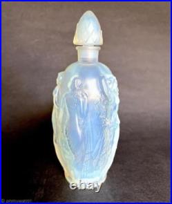 SABINO Vtg SiGNED Opalescent Glass Perfume Bottle FRANCE Gaite Nude Nymph PARIS SABINO Vtg SiGNED Opalescent Glass Perfume Bottle FRANCE Gaite Nude Nymph PARIS