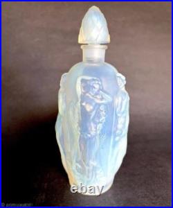 SABINO Vtg SiGNED Opalescent Glass Perfume Bottle FRANCE Gaite Nude Nymph PARIS SABINO Vtg SiGNED Opalescent Glass Perfume Bottle FRANCE Gaite Nude Nymph PARIS