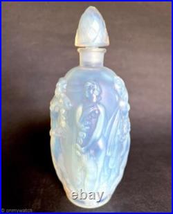 SABINO Vtg SiGNED Opalescent Glass Perfume Bottle FRANCE Gaite Nude Nymph PARIS SABINO Vtg SiGNED Opalescent Glass Perfume Bottle FRANCE Gaite Nude Nymph PARIS