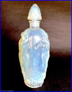 SABINO Vtg SiGNED Opalescent Glass Perfume Bottle FRANCE Gaite Nude Nymph PARIS SABINO Vtg SiGNED Opalescent Glass Perfume Bottle FRANCE Gaite Nude Nymph PARIS