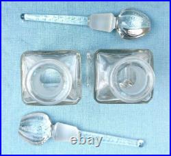 SALE! Vtg APOLLO PERFUME BOTTLE CADDY Embellished Ormolu Rhinestones White/Gold