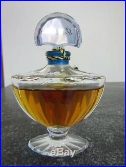 SEALED Vintage Guerlain Paris SHALIMAR ½ fl oz Perfume Bottle PURPLE VELVET BOX