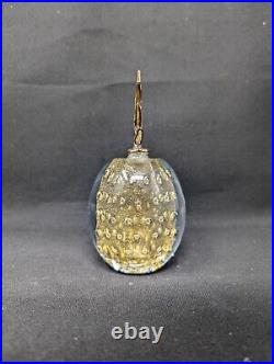 SPARKLY! 5½ Pineapple Perfume Bottle MURANO Bullicante Gold Aventurine Vintage