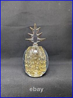 SPARKLY! 5½ Pineapple Perfume Bottle MURANO Bullicante Gold Aventurine Vintage