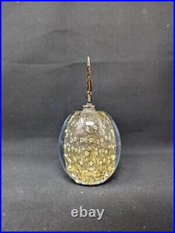 SPARKLY! 5½ Pineapple Perfume Bottle MURANO Bullicante Gold Aventurine Vintage