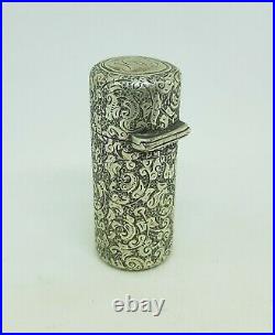 Sampson Mordan Antique Silver Scent Bottle 1881