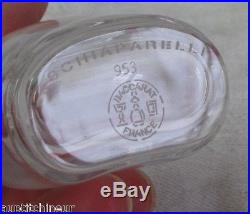 Schiaparelli Shocking Baccarat Flacon De Parfum Vintage Crystal Perfume Bottle