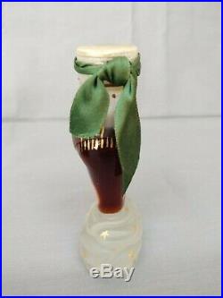 Schiaparelli Zut Perfume Bottle Vintage Glass Commercial Ribbon Sticker 4 7/8