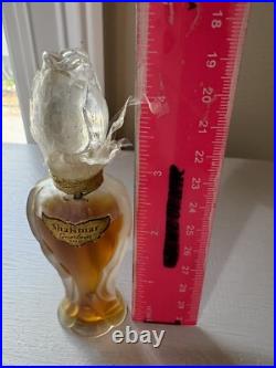 Sealed Full Rosebud Stopper Shalimar Guerlain Perfume Vintage Mid Century Bottle Sealed Full Rosebud Stopper Shalimar Guerlain Perfume Vintage Mid Century Bottle