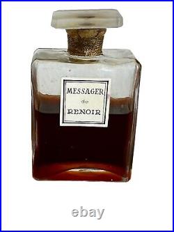 Sealed Vintage 1940's Messager de Renoir Perfume Parfum Flacon In Box