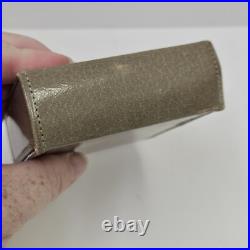 Set Of 3 VTG Guilloche Enamel Flowers Perfume Bottles With Glass Stoppers & Case