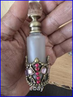 Set Of 3 Vintage Alice Aliya Refillable Perfume Bottle Embrossed Decor Screw Cap Set Of 3 Vintage Alice Aliya Refillable Perfume Bottle Embrossed Decor Screw Cap