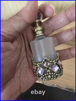 Set Of 3 Vintage Alice Aliya Refillable Perfume Bottle Embrossed Decor Screw Cap Set Of 3 Vintage Alice Aliya Refillable Perfume Bottle Embrossed Decor Screw Cap