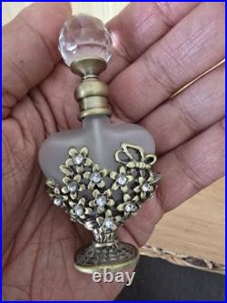 Set Of 3 Vintage Alice Aliya Refillable Perfume Bottle Embrossed Decor Screw Cap Set Of 3 Vintage Alice Aliya Refillable Perfume Bottle Embrossed Decor Screw Cap