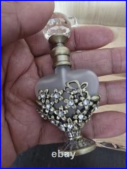 Set Of 3 Vintage Alice Aliya Refillable Perfume Bottle Embrossed Decor Screw Cap Set Of 3 Vintage Alice Aliya Refillable Perfume Bottle Embrossed Decor Screw Cap
