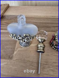 Set Of 3 Vintage Alice Aliya Refillable Perfume Bottle Embrossed Decor Screw Cap Set Of 3 Vintage Alice Aliya Refillable Perfume Bottle Embrossed Decor Screw Cap