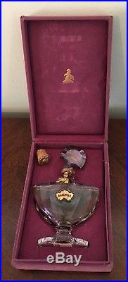 Shalimar Guerlain Baccarat Crystal Vintage Glass Perfume Bottle