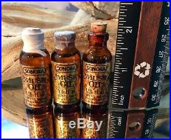Sonora Musk Oil 3 Bottles Of 1/6 Each Vintage Set