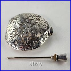 Sterling Silver Japanese Perfume Bottle Vintage Design 19.3g 7932 Sterling Silver Japanese Perfume Bottle Vintage Design 19.3g 7932