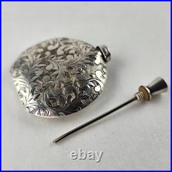 Sterling Silver Japanese Perfume Bottle Vintage Design 19.3g 7932 Sterling Silver Japanese Perfume Bottle Vintage Design 19.3g 7932