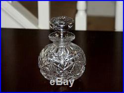 Sterling Silver Top & Cut Glass Cologne Bottle Perfume Antique Vintage